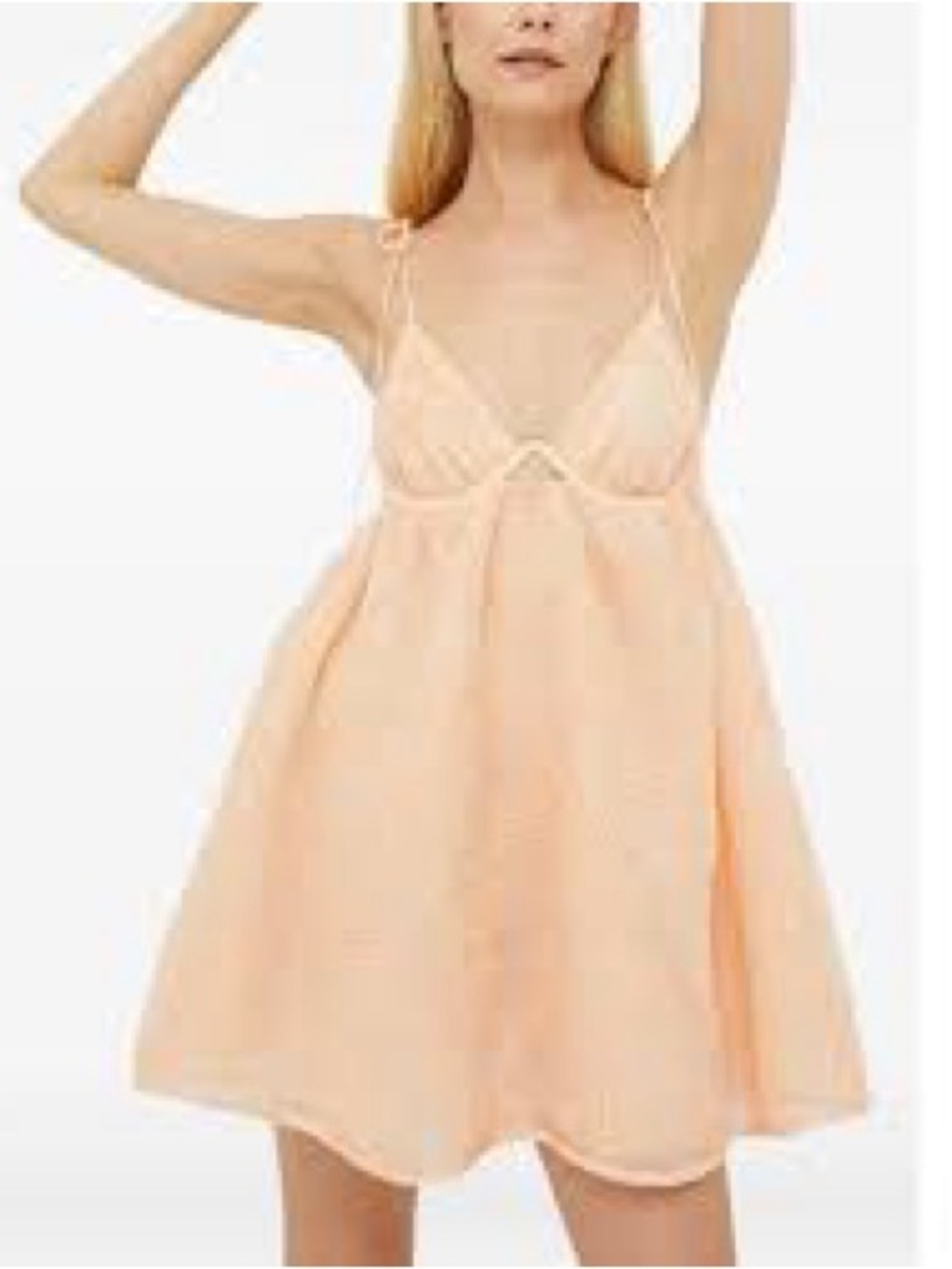 For Love & Lemons Peach Mini Dress - Picture 3 of 12